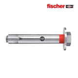 Caja 25 Tacos Metalicos Fsl 16 T Acabado Hexagonal M12x80mm 45656 Fischer