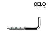 Caja 250 Unid. Alcayata Cajita Din/Ref Alr 3,5x60mm Zincado Celo