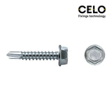 Caja 250 Unid. Punta Broca Hexagonal Din/Ref 7504k Ø6,3x38mm Zincado Celo