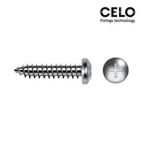 Caja 250 Unid. Tornillo Chapa Alomada Philips Din/Ref 7981 4,8x32mm Zincado Celo