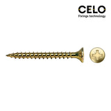 Caja 250 Unid. Tornillo Madera Avellanado Pz Din/Ref Vlox Ø6x40mm Bricomatado+Lubr. Celo