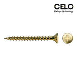Caja 250 Unid. Tornillo Madera Avellanado Pz Din/Ref Vlox Ø6x40mm Bricomatado+Lubr. Celo