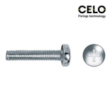 Caja 250 Unid. Tornillo Metrica Alomado Philips Din/Ref 7985 Ø4x40mm Zincado Celo