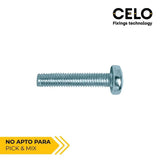 Caja 250 Unid. Tornillo Metrica Alomado Philips Din/Ref 7985 Ø6x15mm Zincado Celo