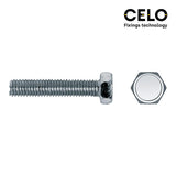 Caja 250 Unid. Tornillo Metrica Hexagonal Din/Ref 933 Ø6x30mm Zincado Celo