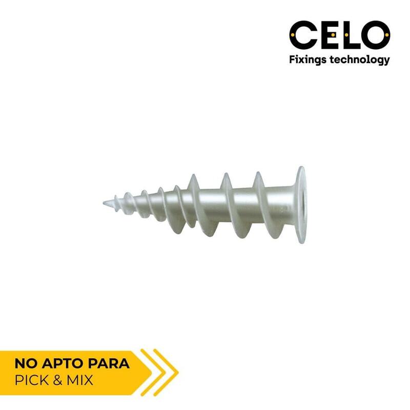 Caja 50 Unid. Taco Nylon + Tornillo Ø3-4.5x40mm Gkd Celo