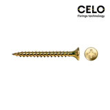 Caja 50 Unid. Tornillo Madera Avellanado Pz Din/Ref Vlox Ø6x80mm Bricomatado+Lubr. Celo