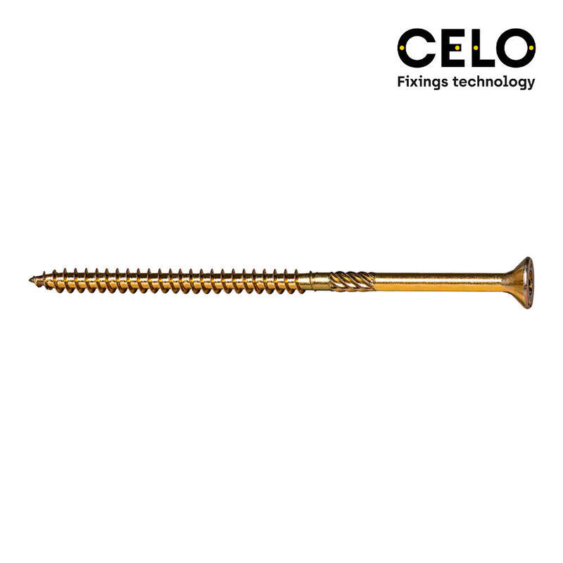 Caja 50 Unid. Tornillo Madera Avellanado Pz R/Parc Din/Ref Vloxp Ø6x100mm Bicromatado Celo
