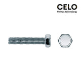 Caja 50 Unid. Tornillo Metrica Hexagonal Din/Ref 933 Ø8x50mm Zincado Celo