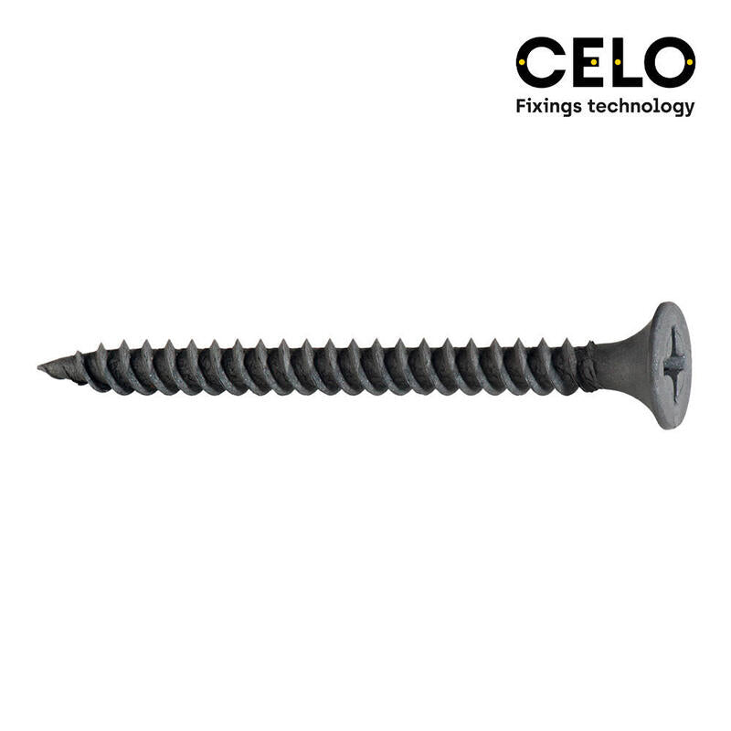 Caja 500 Uni. Tornillo Pladur Placa-Metal Din/Ref Ssf 3,5x55 Fosfat. Celo