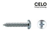 Caja 500 Unid. Tornillo Chapa Alomada Philips Din/Ref 7981 3,5x16mm Zincado Celo