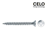 Caja 500 Unid. Tornillo Madera Avellanado Pozi Din/Ref Vlox Ø5x40mm Zincado+Lubr. Celo