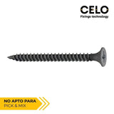 Caja 500 Unid. Tornillo Pladur Placa-Metal Ssf Ø3,9x45mm Fosfatado Celo