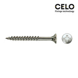 Caja 60 Unid. Tornillo Madera Avellanado Pz R/Parc Ref Vloxp Ø5x90mm Zincado Celo