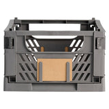 Caja Almacenaje Plegable Gris 33 X 24,5 X 15 Cm