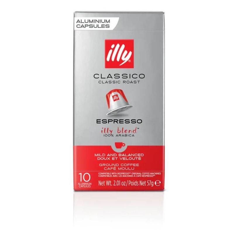 Caja De 10 Cápsulas De Café Illy Classico Nespresso
