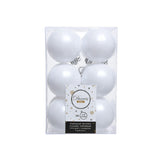 Caja De 12 Bolas Blancas Decorativas Para Arbol De Navidad Ø6cm