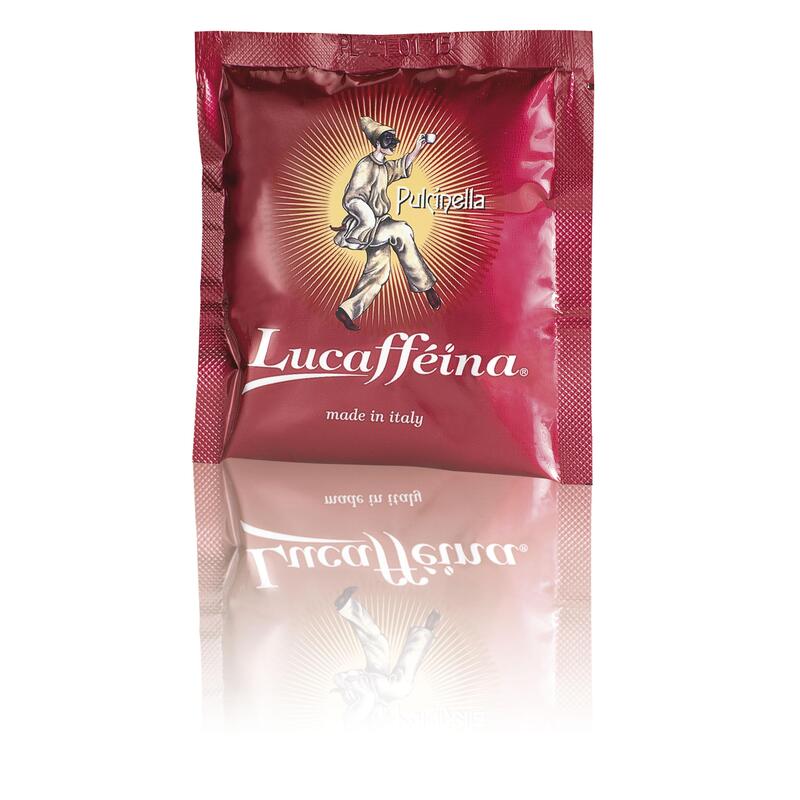 Caja De 150 Cápsulas De Café Lucaffe Pulcinella 44mm Ese System Pads