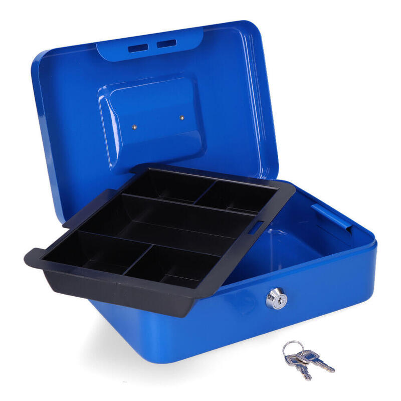 Caja De Caudales Cfc09 250x180x90mm Azul M13397 Micel