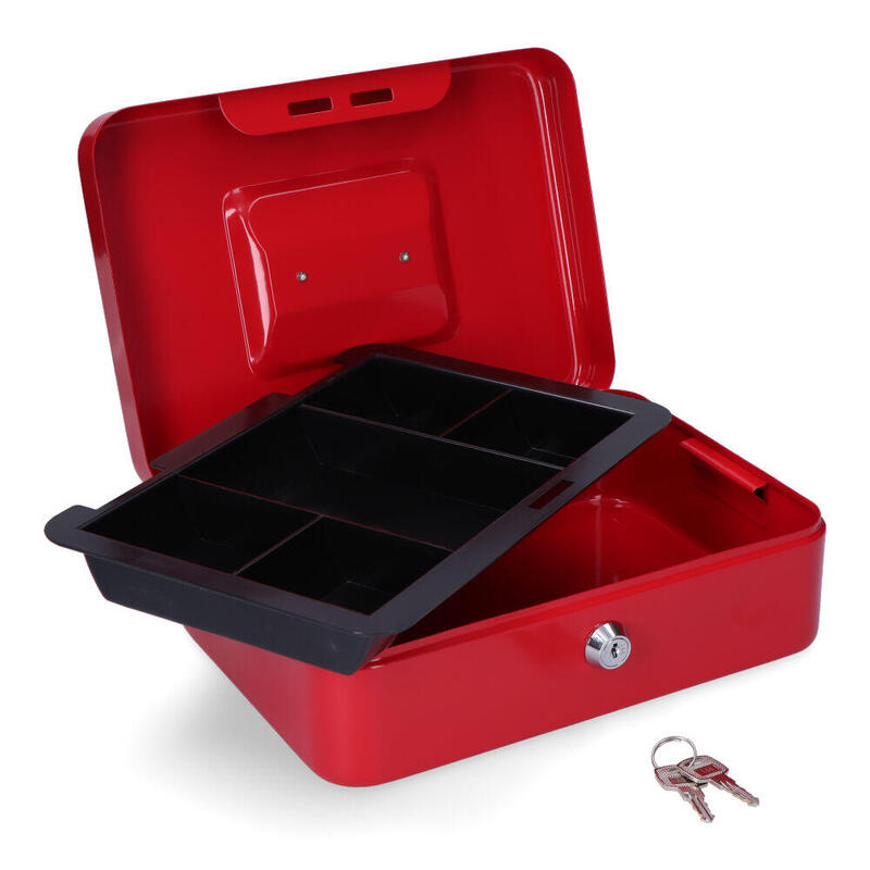 Caja De Caudales Cfc09 250x180x90mm Rojo M13398 Micel