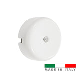 Caja De Empalmes Superficie, Embellecedor Porcelana Serie Vintage Ø110mm, Estructura Interior Ø80x40mm Blanca
