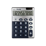 Caja Expositora 6 Calculadoras Silver 10 Dígitos Milan