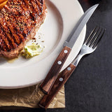 Caja Expositora 60 Cuchillos De Asado Polywood Castaño Tramontina