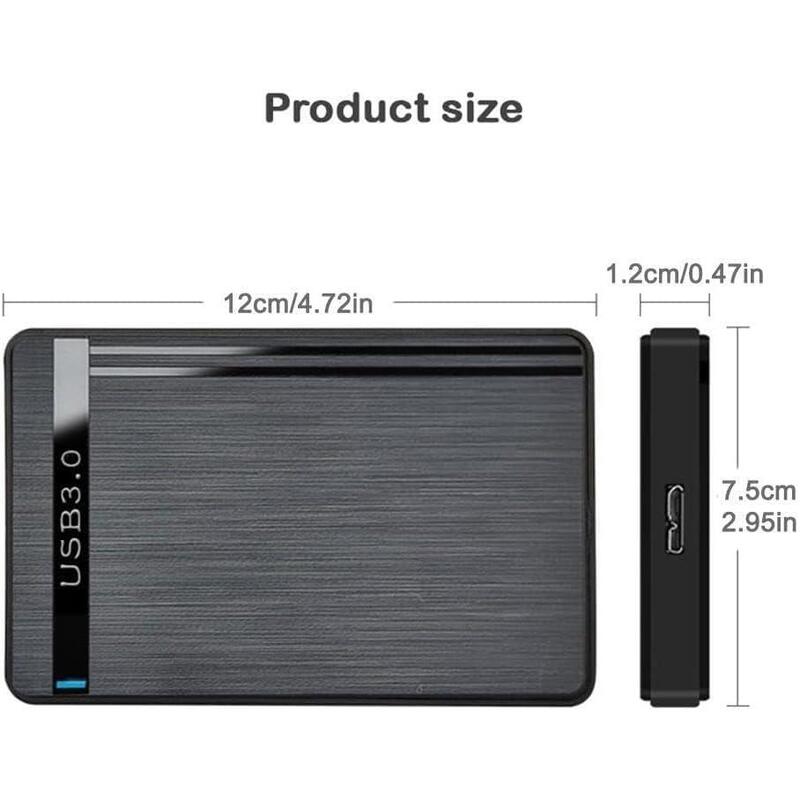 Caja Externa Para Disco Hdd / Ssd 2.5'" - Usb 3.0 - Sin Tornillos - Negro