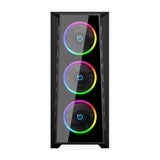 Caja Gaming Semitorre Hiditec Mh12 Glass