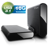 Caja Hdd 3,5", Usb 3.1, Fantec Db-Alu31 Negra Para Sata-Hdd