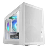 Caja Microatx Mars Gaming Mcxps Cristal Templado Mesh Gpu 280-360mm 1x3.5 2x2.5 Blancocompatible Atx/Sfx