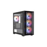 Caja Microatx Tern Mini Negro Aerocool Bahías Int: 2x3'5, 3x2'5/ 2xusb3.0, 1xusb2.0/ Audio In/Out/ Ventiladores Con Iluminación Frgb