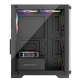 Caja Microatx Xc-201 Glass Argb Keepout Bahías Int.: 1x3,5, 1x2,5/ 1xusb2.0, 1xusb3.0/ Audio In/Out