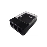 Caja Negra Con Ventana Para Raspberry Pi Con 4 Usb