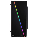 Caja Pc Aerocool Black Micro-Atx Cylon Frontanl Elegante Con Linea De Iluminacion Rgb Lateral Transluciodo Acrilico Lector Sd Y Microsd 198(W)X459(H)X413(D)