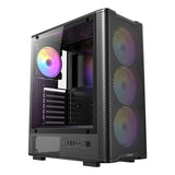 Caja Antec Vx-320 Atx 4 Ventiladores Argb Negra
