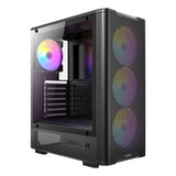 Caja Antec Vx-320 Atx 4 Ventiladores Argb Negra