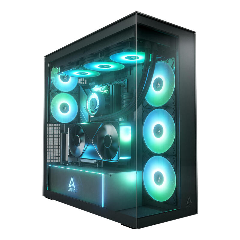 Caja Pc Arctic Geh Xtender Mirror Negro Acpcc00019a