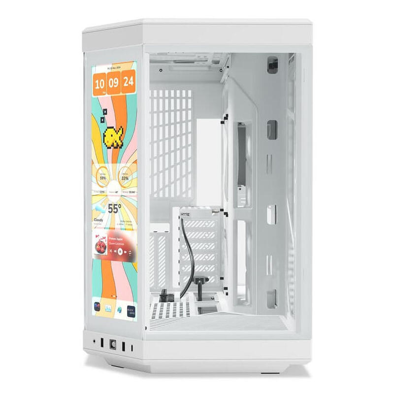 Caja Pc Atx Semitorre Hyte Y70 Touch Infinite Snow Blanca Cs-Hyte-Y70tti-Ww