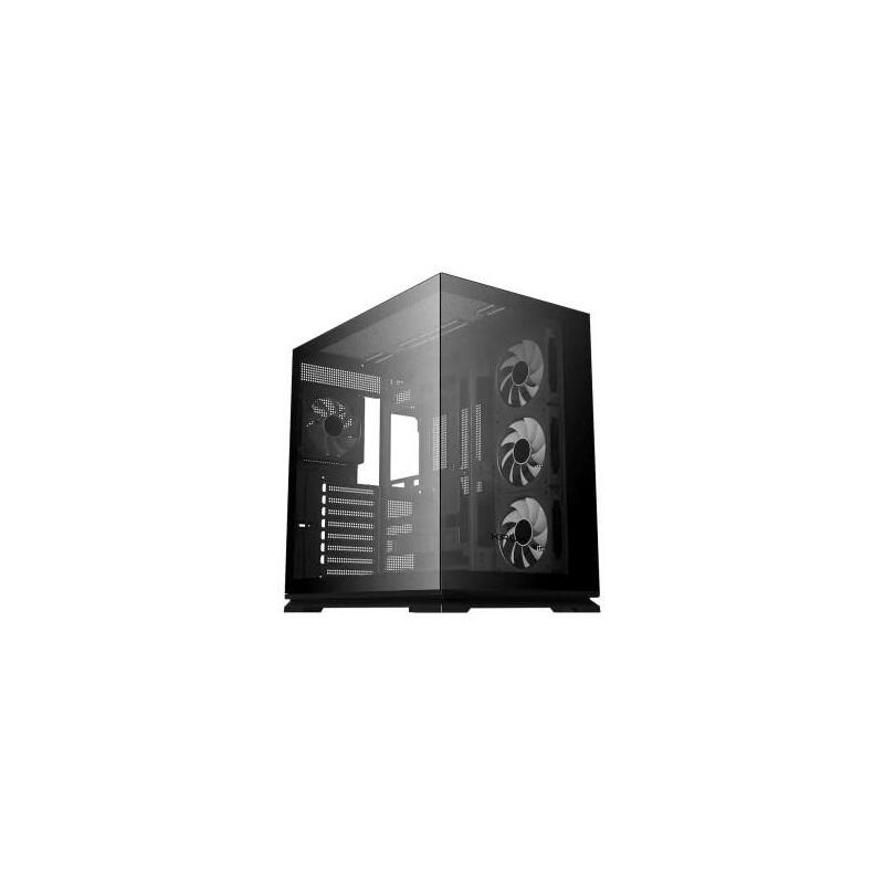 Caja Pc Krux Atron  (Negro, Panorama-Hartglas) Krxd017