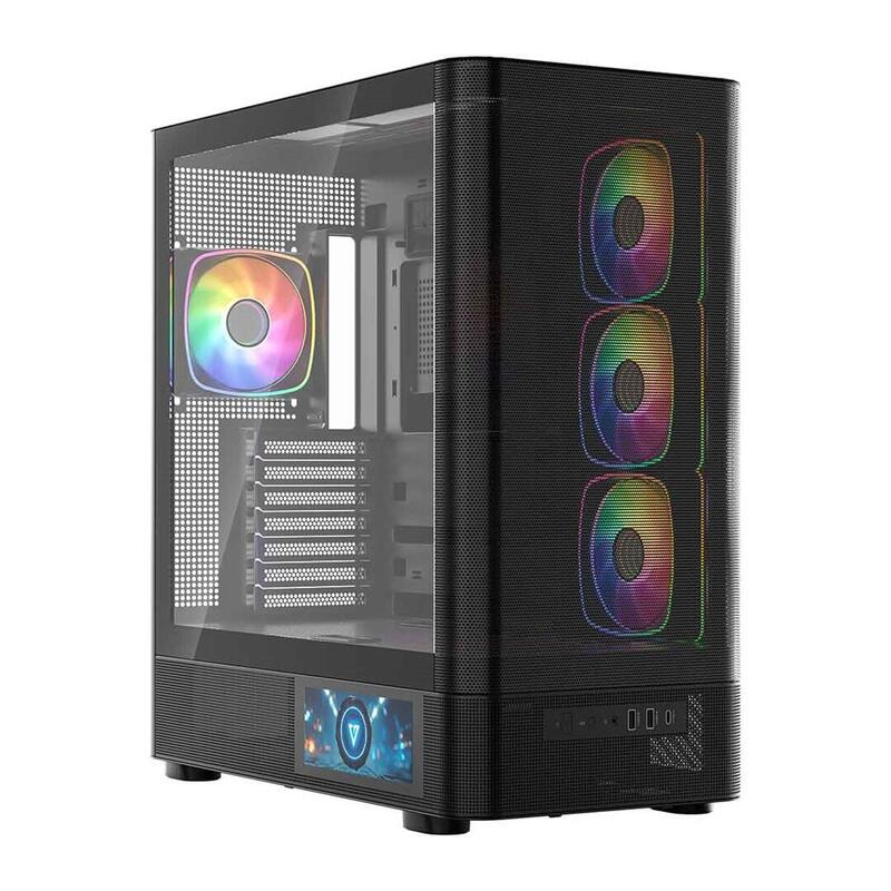 Caja Pc Modecom  Volcano Aq400 Argb Midi Negro