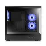 Caja Pc Nox Semitorre Frameless Hummer Signal Argb Negro Usb Type C