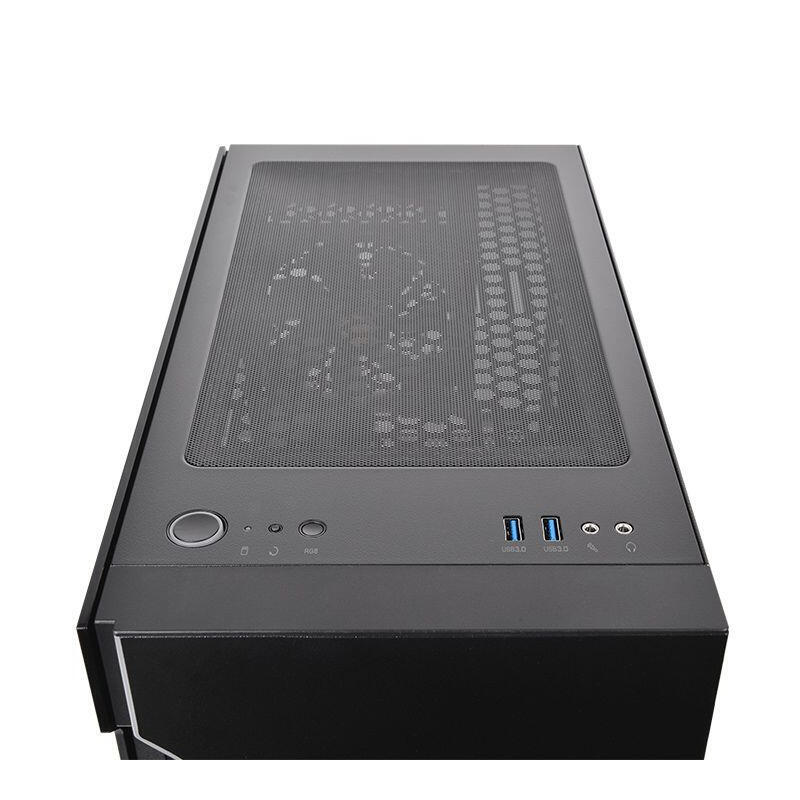 Caja Pc Thermaltake H200 Tg Rgb Midi Tower Negro