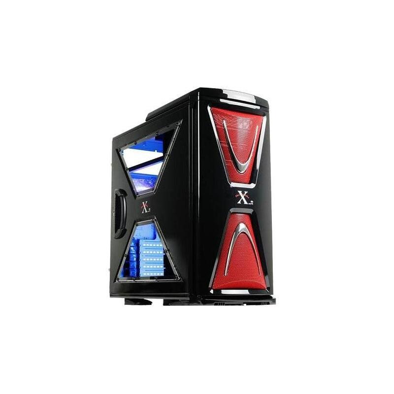 Caja Pc Thermaltake Xaser Vi Mx Negra-Rojo Con Ventana