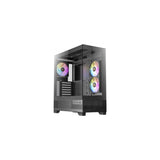 Caja Semitorre Atx Cx700 A-Rgb Negro Antec Caja Atx / Cristal Templado / 3 Ventiladores Argb Pwm / Soporte Rl 360 Mm / Usb-C