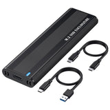 Caja Ssd M2 Nvme/Ngff Usb-A Usb-C Negro