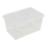 Caja Transparente Multiusos Con Tapa 44 L; 58,5 X 39 X 30 Cm