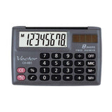 Calculadora De Bolsillo Vector Kav Ch-861, 8 Dígitos, 87 X 58 Mm, Negra