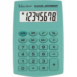 Calculadora De Bolsillo Vector Kav Vc-210 Gn, 8 Dígitos, 64 X 98,5 Mm, Verde Claro