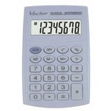 Calculadora De Bolsillo Vector Kav Vc-210 Lb, 8 Dígitos, 64 X 98,5 Mm, Azul Claro
